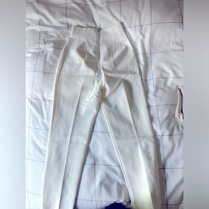 Zara Women’s High Waisted Pants - White XS
